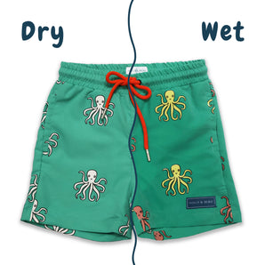 Holly and Beau Octopus Color Changing Boy Swim Shorts