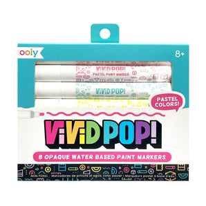 Vivid Pop!: Opaque Water-Based Paint Markers - Metallic (Set of 8)