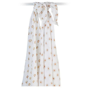 2 - pack Cotton Swaddles - Rainbow / Suns - My Little Thieves