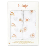 2 - pack Cotton Swaddles - Rainbow / Suns - My Little Thieves