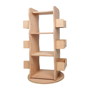 Larisa & Pumpkin Kids Rotating Library Bookshelf Organizer