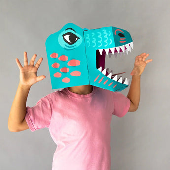3D Mask Collection - Unicorn, Dinos, Sharky | Fun DIY Craft for Kids - My Little Thieves