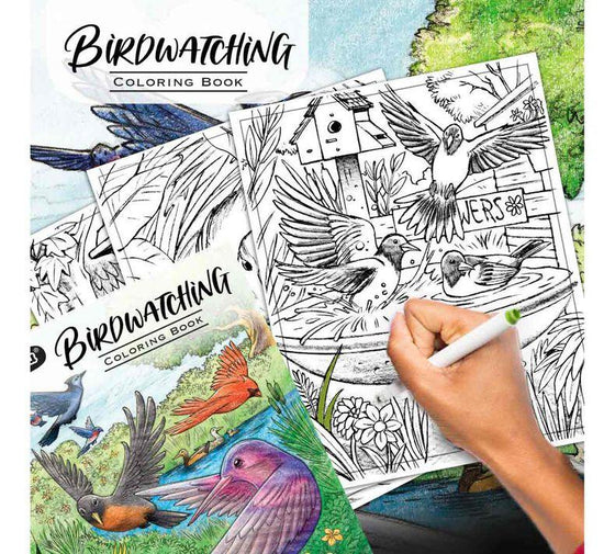 40-Page Coloring Book, Bird Watching - My Little Thieves
