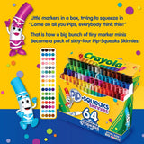 64 ct. Washable Pip - Squeaks Skinnies Markers - My Little Thieves