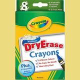 8 Ct. Dry - Erase Crayons, Large Size - My Little Thieves