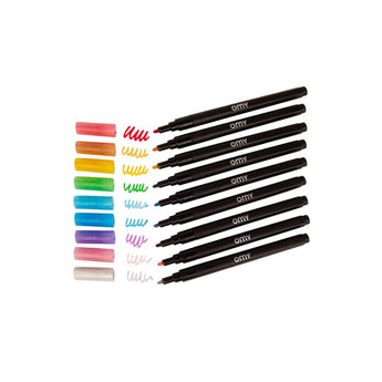 9 Markers - Glitter, Jumbo, Pastel - My Little Thieves