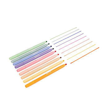 9 Markers - Glitter, Jumbo, Pastel - My Little Thieves