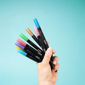 9 Markers - Glitter, Jumbo, Pastel - My Little Thieves