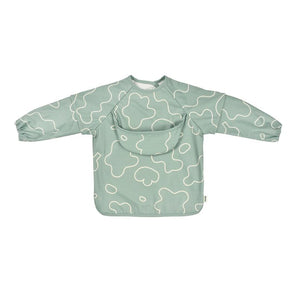 Beaba 2in1 Bib With Removable Sleeves Sage Green
