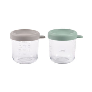Beaba Eco-Friendly Glass Baby Food Storage Jars (2×250ml)