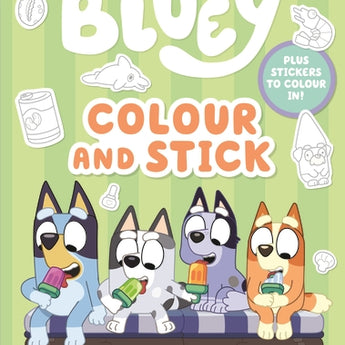 Bluey: Colour and Stick - cover