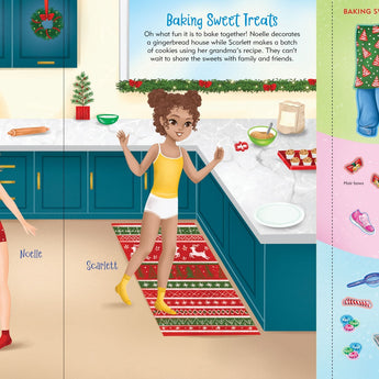 Peter Pauper Press – Christmas Sticker Doll Dress-Up Book – detail view 5