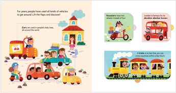 Vehicles (Lift the Flap) — official inside-page and lift-the-flap preview, ISBN 9789465245232