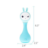Alilo – Smarty Shake & Tell Rattle, R1 - Smarty Blue | Music, Stories, & Color Learning for Babies | Hi - Fi Sound, Light - Up Ears, USB Charging | 0+ - My Little Thieves