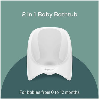 Angelcare 2 in 1 Baby Bathtub White - My Little Thieves