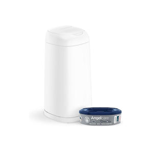 Angelcare Dress Up Nappy Pail Octagonal White | Diaper Disposal - My Little Thieves