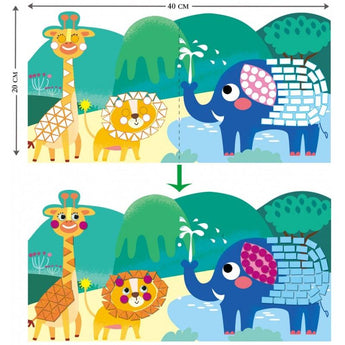 Avenir Create My First Story Book - Cars | Mosaic Junior Kit: Fun DIY Activity for Kids - Improve Coordination and Perception of Colors | Ideal gift for Kids 3+ - My Little Thieves