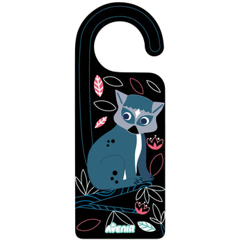 Avenir Scratch Art Animal Door Hangers - Multicolor
