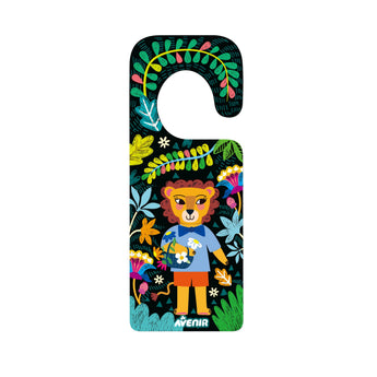 Avenir Scratch Art Animal Door Hangers - Multicolor