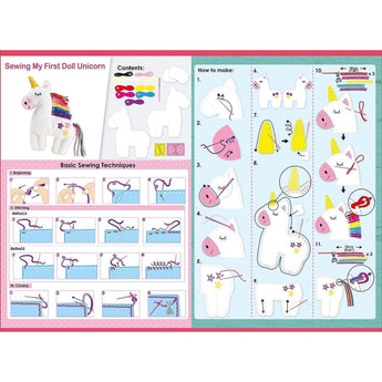 Avenir Sewing My First Doll Unicorn Kit | Sewing