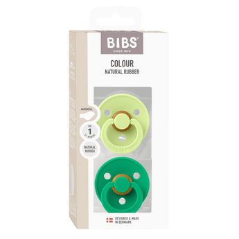 BIBS Colour Pacifier 2 Pack Latex