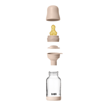 BIBS Glass Baby Bottle 120ml Slow Flow | Newborn Feeding