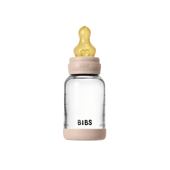 BIBS Glass Baby Bottle 120ml Slow Flow | Newborn Feeding