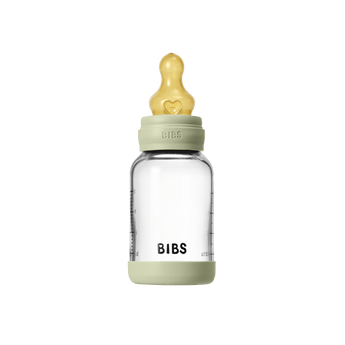 BIBS Glass Baby Bottle 120ml Slow Flow | Newborn Feeding
