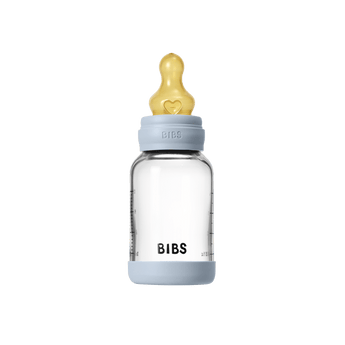 BIBS Glass Baby Bottle 120ml Slow Flow | Newborn Feeding