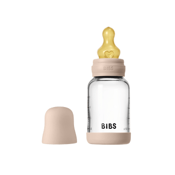 BIBS Glass Baby Bottle 120ml Slow Flow | Newborn Feeding