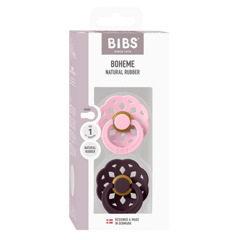 BIBS Pacifier Boheme 2 Pack Latex Pacifiers