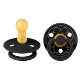 BIBS Pacifier Studio Colour 2 PACK Layl Latex -Black Gold