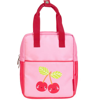 Kids Mini Square School Backpack - Happy cherries