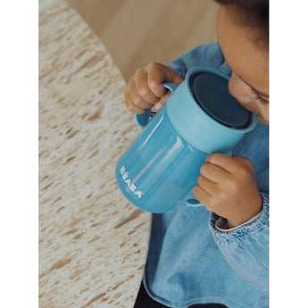 Beaba 360° Learning Cup | 2 In 1 Spout & Straw Transition Cup For Babies