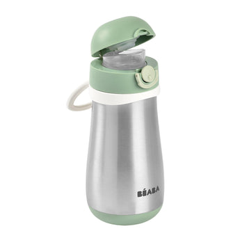 Beaba Stainless Steel Bottle 350ml With Handle | Kids Hydration - My Little Thieves