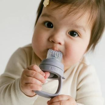 Bibs Baby Feeder With 2 Nipples Sage | Weaning & Gum Soothing Feeder