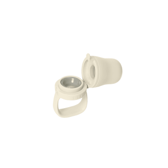 Sage BIBS baby feeder with open silicone nipple and handle, for weaning.