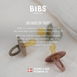 Bibs Colour Anatomical Latex Pacifier 2 Pack | Baby Soother - My Little Thieves