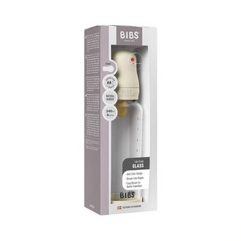 Bibs Glass Baby Bottle 240ml Medium Flow