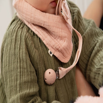 Bibs Pacifier Clip Ribbon Holder | Baby Soother Accessory