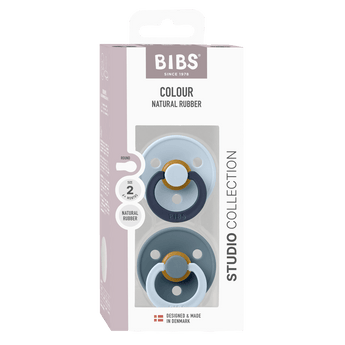 Bibs Pacifier Studio Colour 2 Pack Fusion Latex | Soother - My Little Thieves