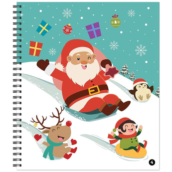 Brain Games Sticker By Number Christmas Book Set | Kids