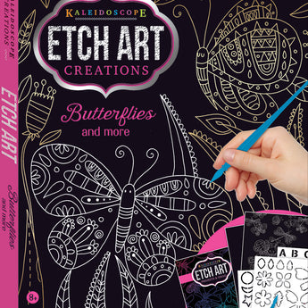 Hinkler Kaleidoscope Etch Art Creations - Butterflies and More kit
