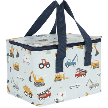 Kids Insulated School Lunch Bag - Vehicles