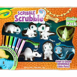 Crayola Scribble Scrubbie Pets Dinosaur Glow Combo Pack