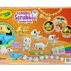 Crayola Scribble Scrubbie Pets Dinosaur Glow Combo Pack
