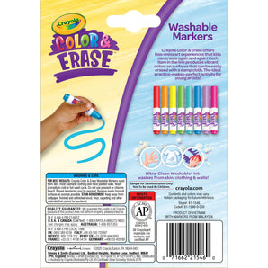 Crayola Color & Erase Marker Refill Set, 8 Washable Markers
