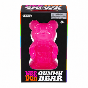 NEE DOH Gummy Bear Squishy Fidget Toy Pink