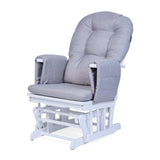 Childhome Gliding Chair With Footrest Canvas Grey | Breastfeeding