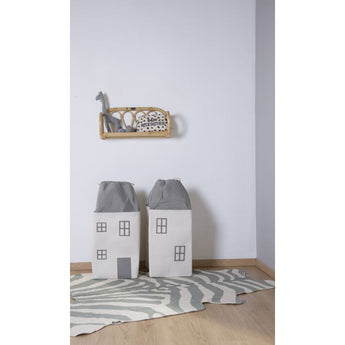 Childhome Toy Box House Grey Off White | Decor & Accessories